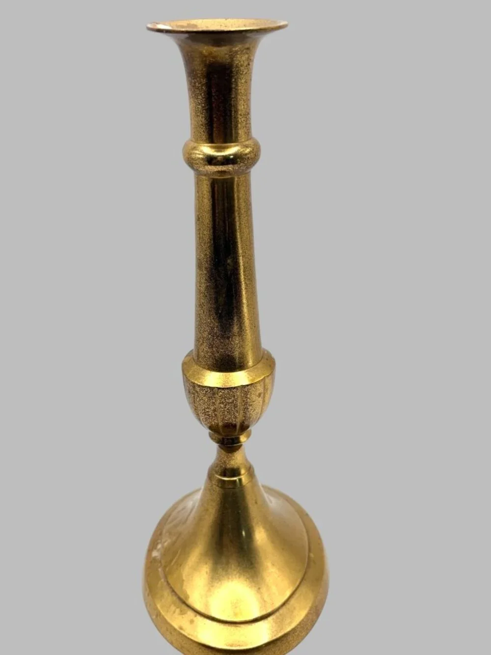 Vintage Brass Candlestick Holder 11.75” Tall Made in India Traditional Decor